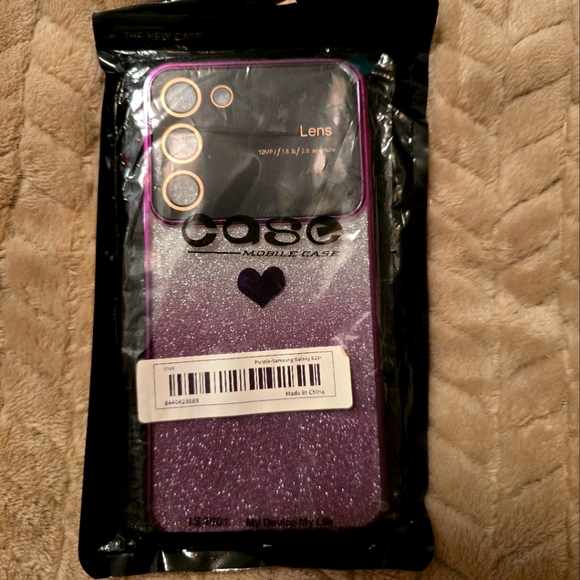 NEW Metallic Purple Cellphone Cover For Samsung S23 - Picture 1 of 5
